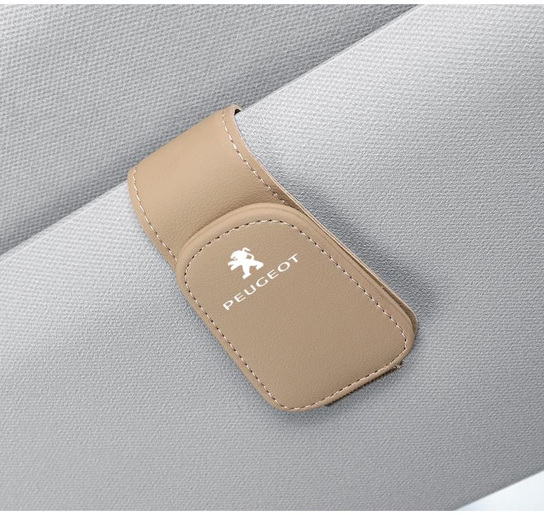 Peugeot Car Sunshade Glasses Clip Storage Brace Accessories For Peugeot 107 C 408 4008 308 3008 5008 508 2008 208 301 106 205 307