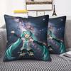 Hatsune Miku Galaxy Throw Pillow, 18.18 Inch Cushion, Accent Pillow, Includes Pillow Core, Hd Print For Sofa Bed Room