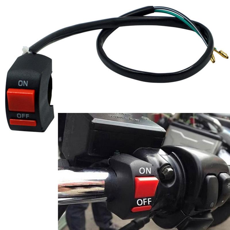 Motorcycle 22mm Handlebar Flameout Switch Motorbike ON OFF Button for Moto Bike Headlight Signal Lamp Universal Control Switches