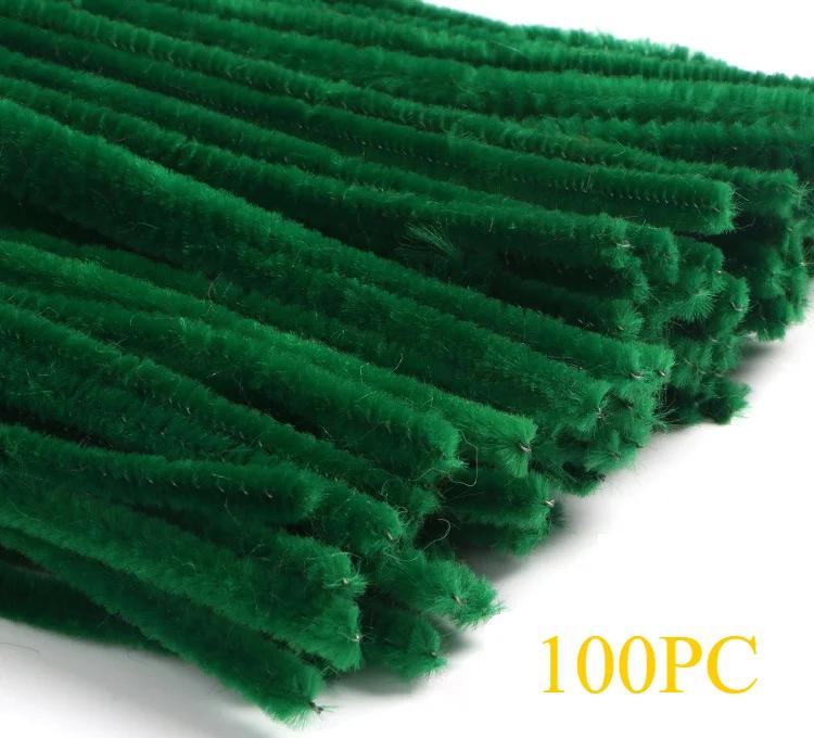 100/300pcs Pipe Cleaners Chenille Stem Craft Flower Supplies, 3 Colors Pipe Cleaners Set for DIY Art and Craft Decorations