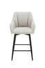 Half bar stool GUSTO velvet black