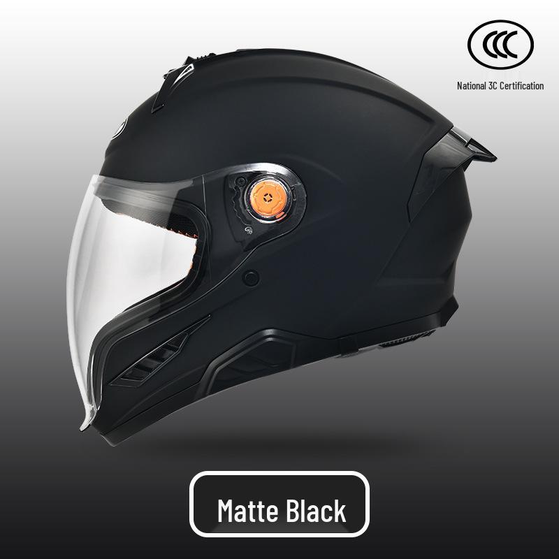NBTK Children s Full Face Motorcycle Helmet with Large Lens: Ghost Face Design for Parent-Child Cycling. L (53CM-55CM)