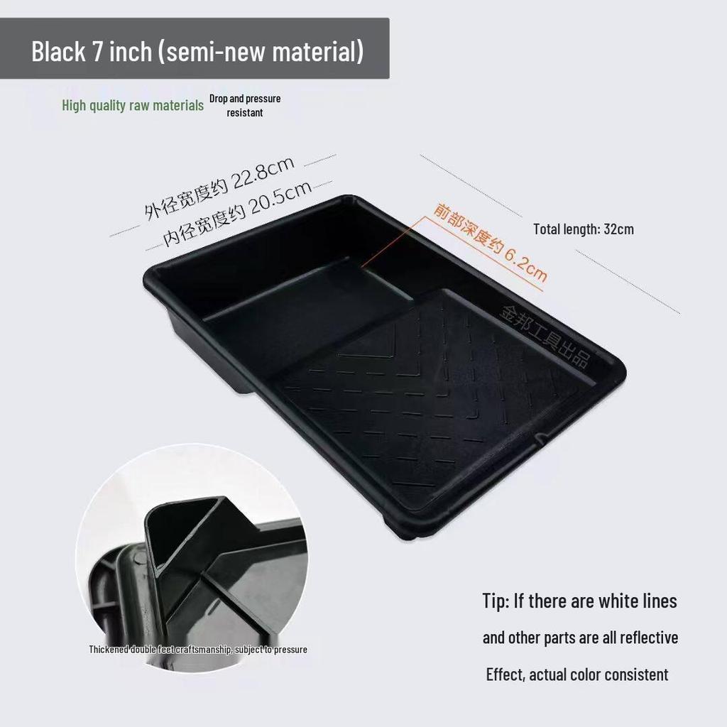 Large Capacity Thick Plastic Paint Tray for Wall Painting and Roller Application