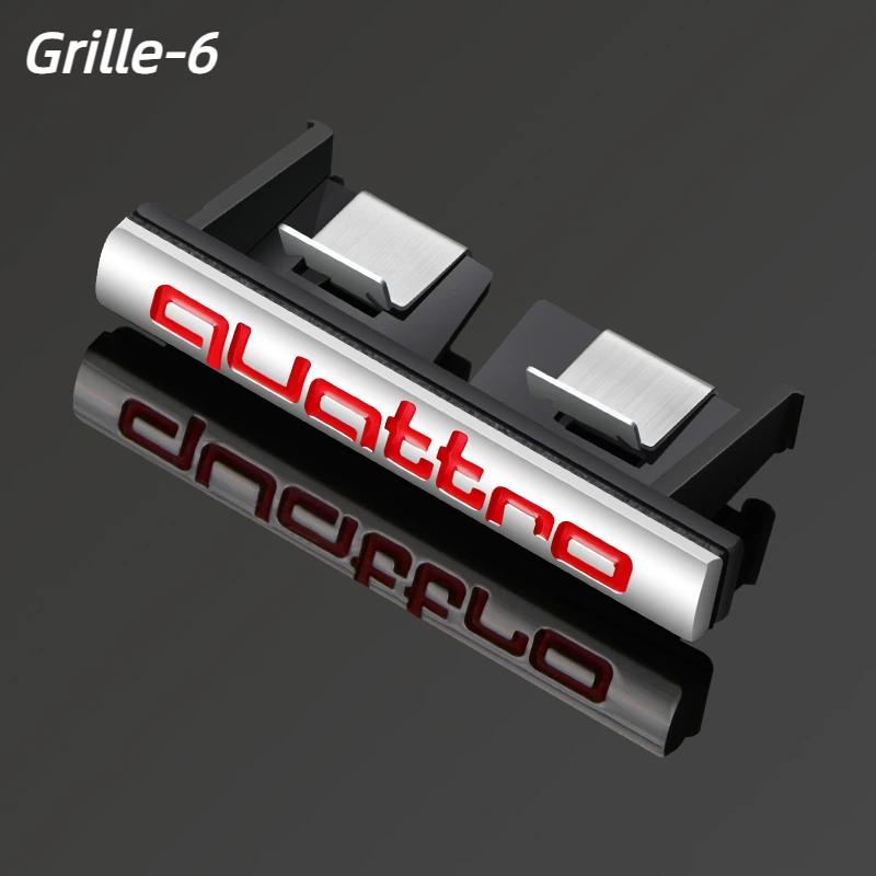 1PCS ABS QUATTRO Badge Car Front Grille Rear Trunk Emblem Auto Accessories