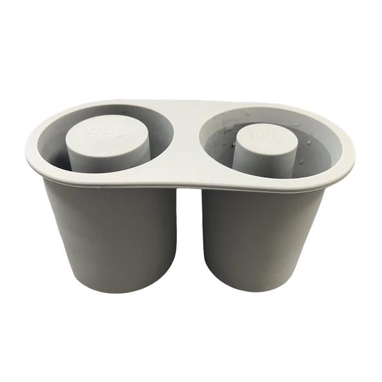 

Силиконовый лоток для льда, 2 отделения, 30/40 унций, пригодный для вторичной переработки, толстый, герметичный, большой емкости, легко снимается, сделай сам, любимые напитки, форма для кубиков льда, ледогенератор серый