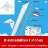 DIY Blank Kite Kit for Hand-Made, Teaching, and Parent-Child Activities with White Kite Bag