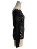 Women Fan Trim Off Shoulder Lace Top Single Layer Long Sleeve Slim Casual Daily Wear