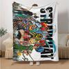 1pc One Piece Adventure Soft Throw Blanket Flannel All Season Light Weight Living Room/Bedroom Warm Blanket. M7270132