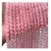 Hibiscus Pink Crystal Round Beads for DIY Jewelry Accessories