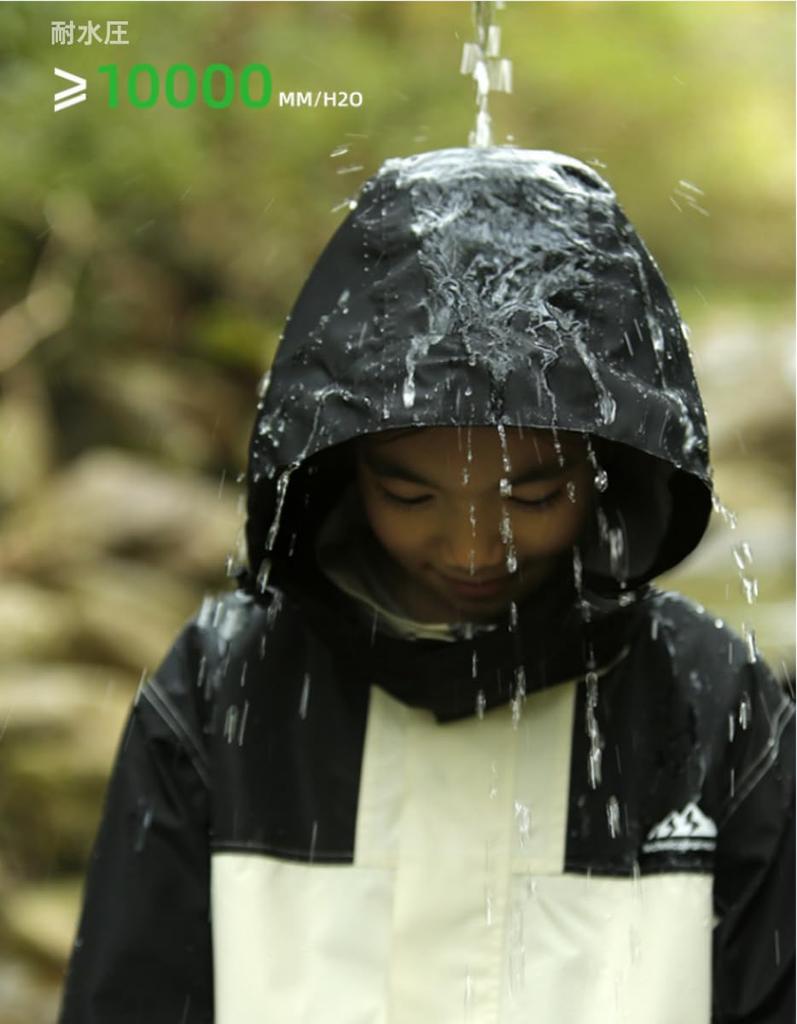 JYZ Top and Bottom Set for Rain School Backpack UV High Perfect for Rainy Heavy School and Outdoor XL Kids' Raincoat, Cycling, Rainwear, Poncho,