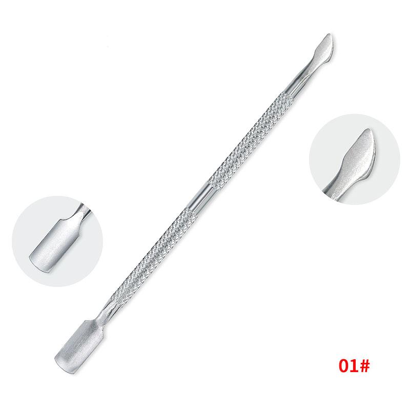 1/4/5/7Pc Professional Stainless Steel Nail Care Tools Double Head Cuticle Pusher Cuticle Nipper Nail Cuticle Remover Accessorie