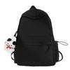 Schoolbag Japanese-style Schoolbag for Female College Students, Korean Style INS Large Capacity Simple Solid Color Backpack, Backpack for Junior High