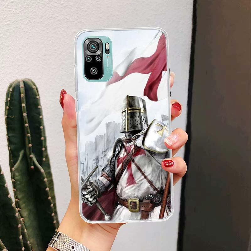 Knights Templar Crusades For Xiaomi Poco X7 X6 X5 X4 Nfc F6 F5 Pro Phone Case F4 Gt F3 M5S M5 M4 M3 X7Pro Fundas Cover Coque X6