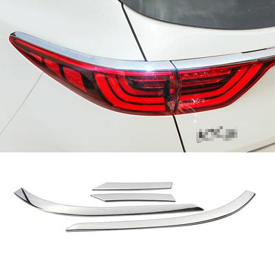 Pour Kia Sportage QL 2015- ABS Chrome voiture feu arrière lampe sourcil paupière revêtement d'habillage garniture moulage