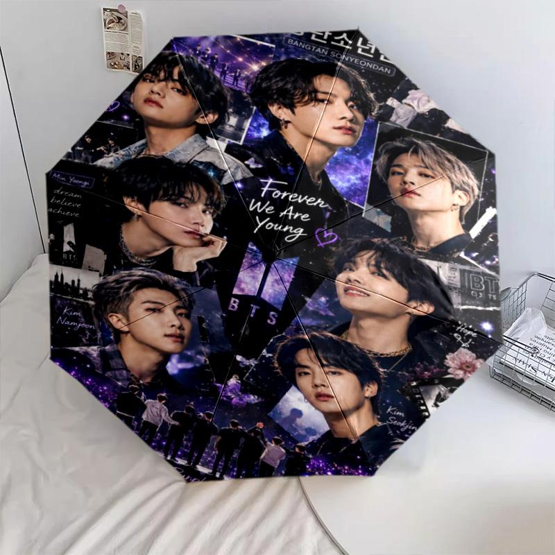 BTS Automatic Umbrella - Suitable Travel Outdoor Portable Umbrella Birthday Gift Daily Essentials