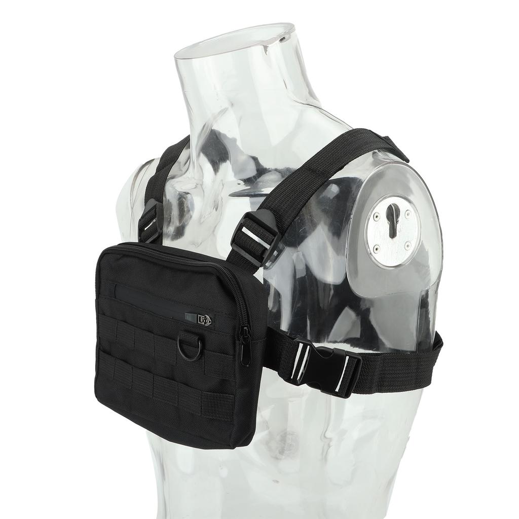 Chest Rig Waterproof Oxford Cloth Adjustable Shoulder Strap Pouch Vest Pack Bag for Outdoor