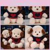 Dog Soft Plush Dolls With Love Sweater Decoration For Collectors And Kids Play