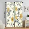 2 pcs   versatile polyester transparent curtains for home decoration European Style for use in bedrooms and living rooms
