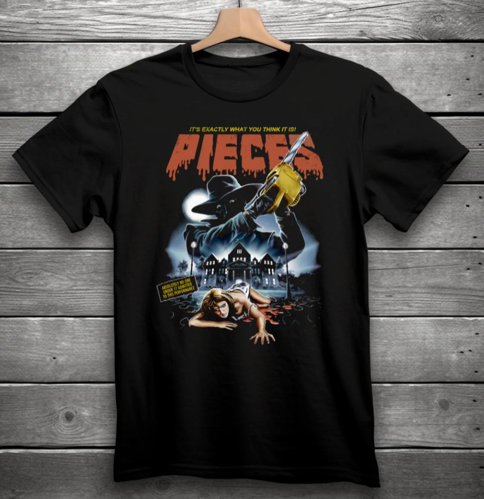 Pieces Horror Movie Shirt Black S-3XL XXL