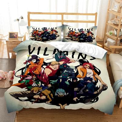 My Hero Anime Print Driedelige Beddengoedset Mode Kinderen Of Volwassenen Voor Bedden Dekbedovertrekken Kussenslopen Beddengoedset Cadeau