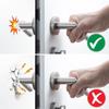 1pc PVC Door Stopper Clear Windproof Door Stop Multi-Compartment Door Handle Bumper  Home Office
