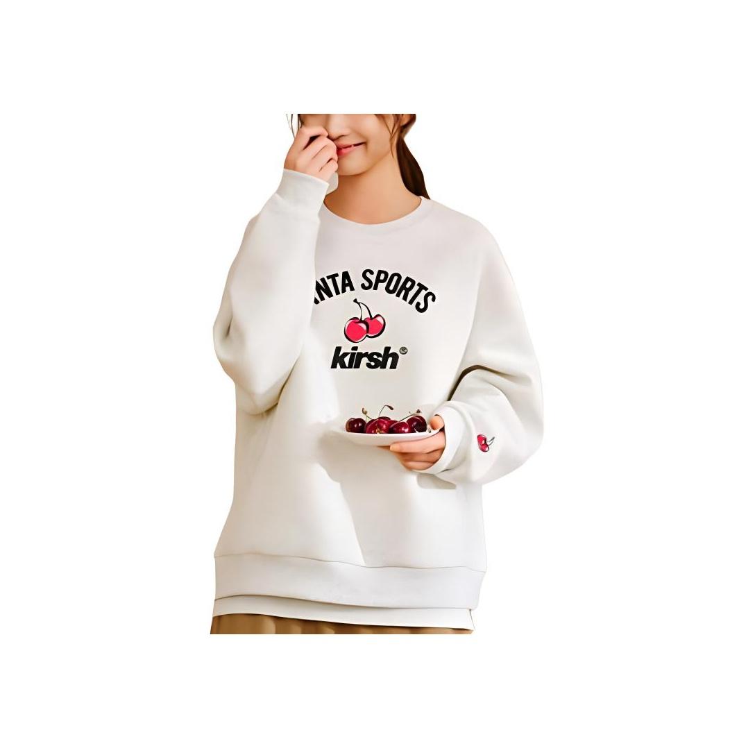 

Anta X Kirsh Collaboration Sports Lifestyle Series Good Things Happen Casual Simple Solid Color Round Neck Pullover Loose Sweatshirt 962518710-4 XS