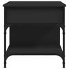 Coffee Table Black 70 x 50 x 50 cm Wood Based Material and Metal