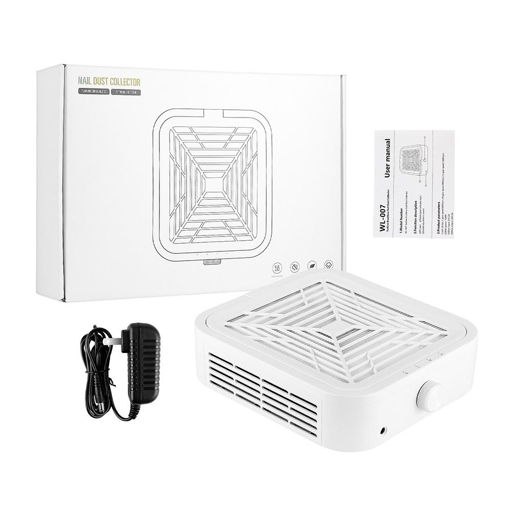 

Super Suction 120W Nail Dust Collector Turbine Brushless Nail Dust Extractor Low-noise Manicure Fan Vacuum Cleaner with Filters