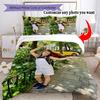 Customize Photos Customize Your Photo Bedding Set Breathable Duvet Cover with Pillowcases Home Decoration Birthday Gift