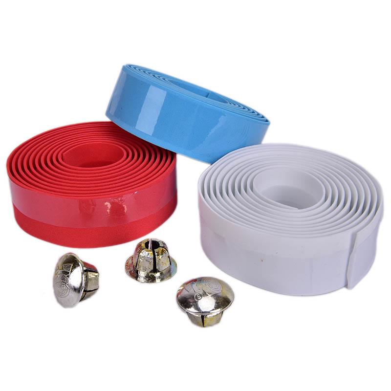 1 Pair Road Bike Bicycle Handlebar Tape Cycling Handle Belt Cork Wrap With Plugs