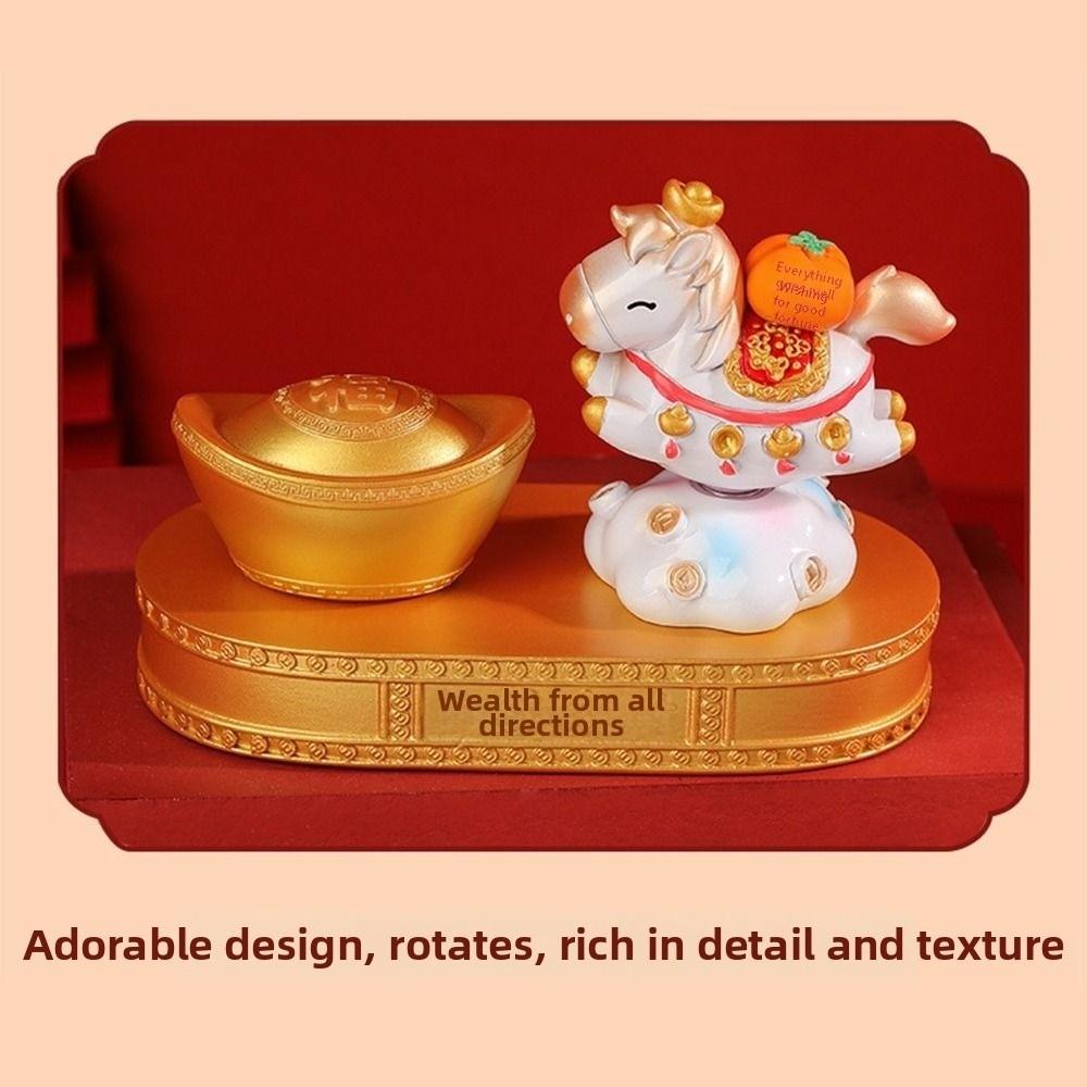Creative Chinese New Year Horse Ornament Good luck Blessing words Zodiac Horse Ornaments Year of The Horse Handcrafted