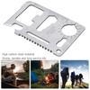 10PCS High Carbon Steel Silver Multifunction Survival Knife Card Camping Tool with Portable