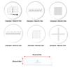 C1-C7 Microscope Calibration Slide High Precision Stage Micrometer Ocular Reticle Eyepieces Calibration Ruler Slides