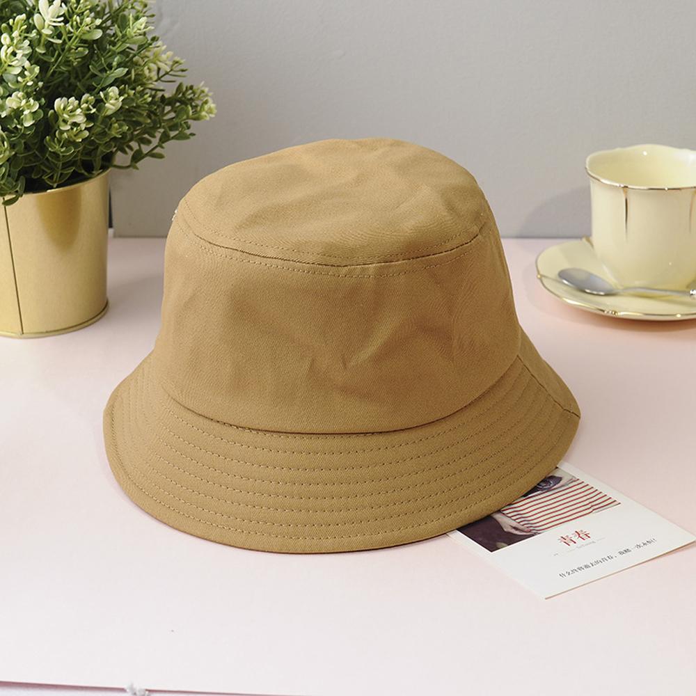 Baumwoll Eimerhut Unisex Sommer Sonnenhut Outdoor Fischerhut für Damen Herren Strand