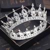 Fashion Elegant Silver Crystal Royal Crown Luxurious Clear Rhinestone Intricate Filigree Perfect Bridal Weddings Proms Pageants