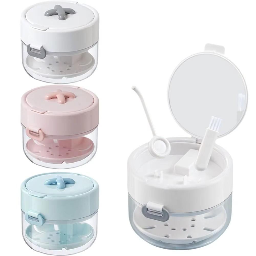 Drainable Braces Storage Box Double Layer Dental Retainer Organizer New Denture Case