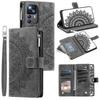 Crossbody Leder Reißverschluss Geldbörse Karten Handy Hülle für XiaoMi 15 14T Pro 14 13 13T 12T 11T 10T POCO X7 X6 X5 M7 F6 Lanyard Klapphülle