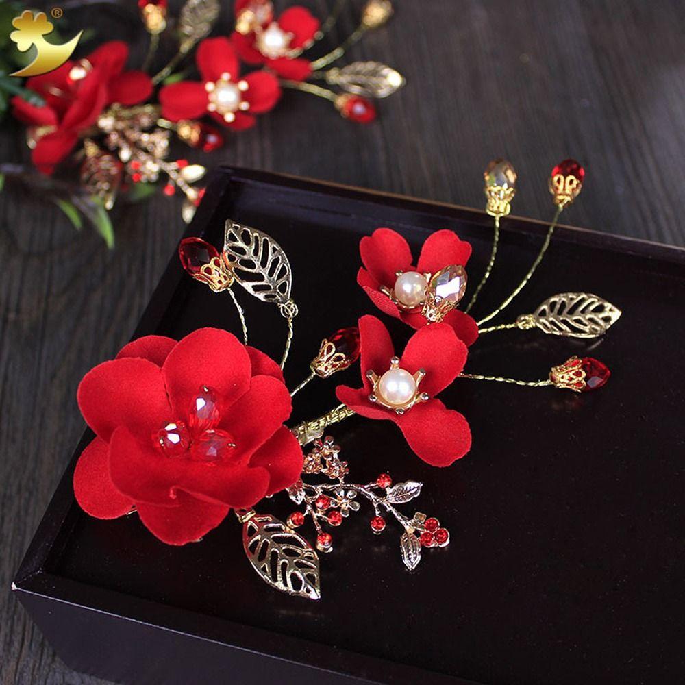 Hair Ornaments Crystal Chinese Hanfu Hair Clips Festival Hairpins Duckbill Clips Women Barrettes