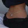 Fashionable Heart-shaped Sexy Style Double-deck Rhinestone Waist Chain Street Photography Women's Body Chain Jewelry