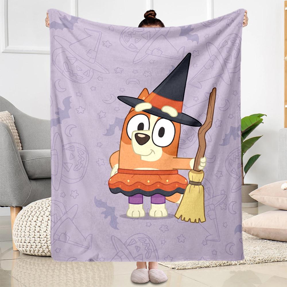 Bluey Bingo Adventure Blanket Soft & Cozy Perfect for Sofa Bed Office Chair for All Occasions Digital Print Birthday Christmas Gift Blanket