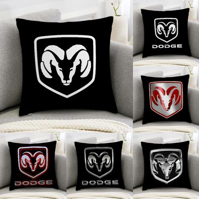 D-Dodges Autologo Kussensloop Sofa Decoratief Huis Dubbelzijdig Bedrukt Pluche Vierkante Sierkussenhoezen Kussen Decor Hoes