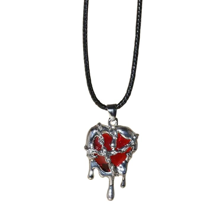 Temperament Love Pendant Necklaces for Women Hip Hop Imprisoned Heart Choker