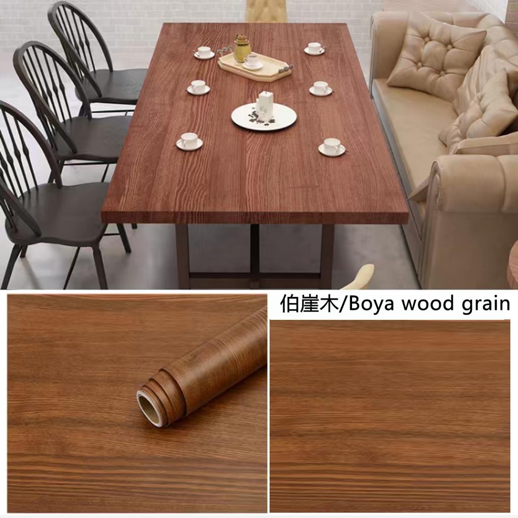 Waterproof Wood Grain Wallpaper Tables Wardrobes Cabinets Furniture Renovation decoration Self Adhesive Wallpaper