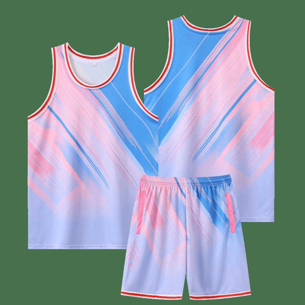 Gradient Camouflage Basketball Team Uniforms for College Students - Men's and Women's Custom Jerseys