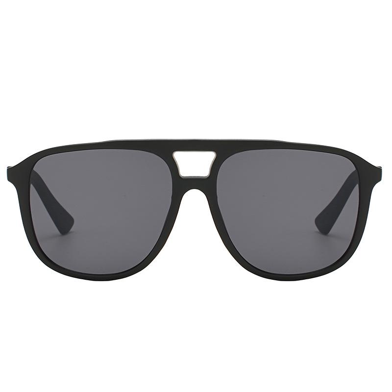 2019 Men's Trendy Korean Style Double Bridge Square Sunglasses with Gradient Lenses