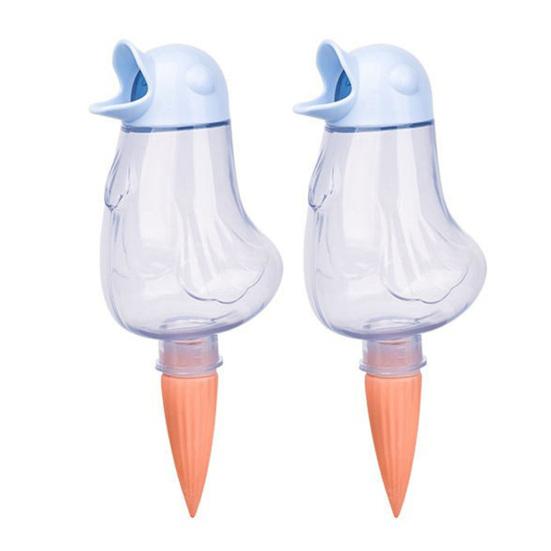 Bird Self Watering Spikes Clear Bird Bulb with Terracotta Spike Automatic Watering Spikes Plant Watering Device for Houseplants Outdoor Potted Plants