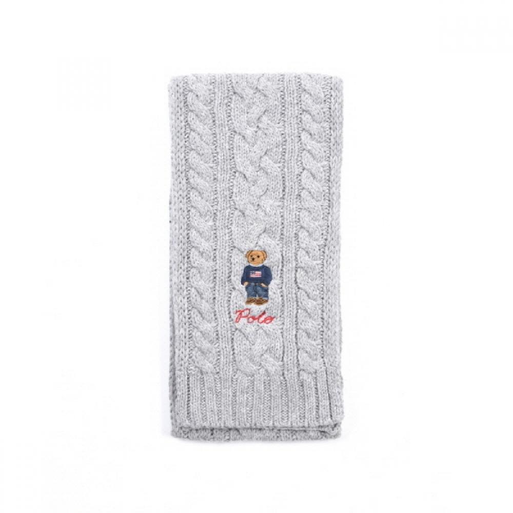 

Polo Ralph Lauren Pc1036 032 Solid Flag Bear Cable Knit Muffler PC1036-032