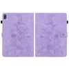 Custodia per Tablet in Pelle PU Squisito Design Floreale Goffrato per Nokia T20