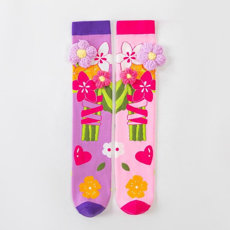 Cartoon Funny Knee Stockings Animal Patten Long Socks Girls Ladies Breathable Socks