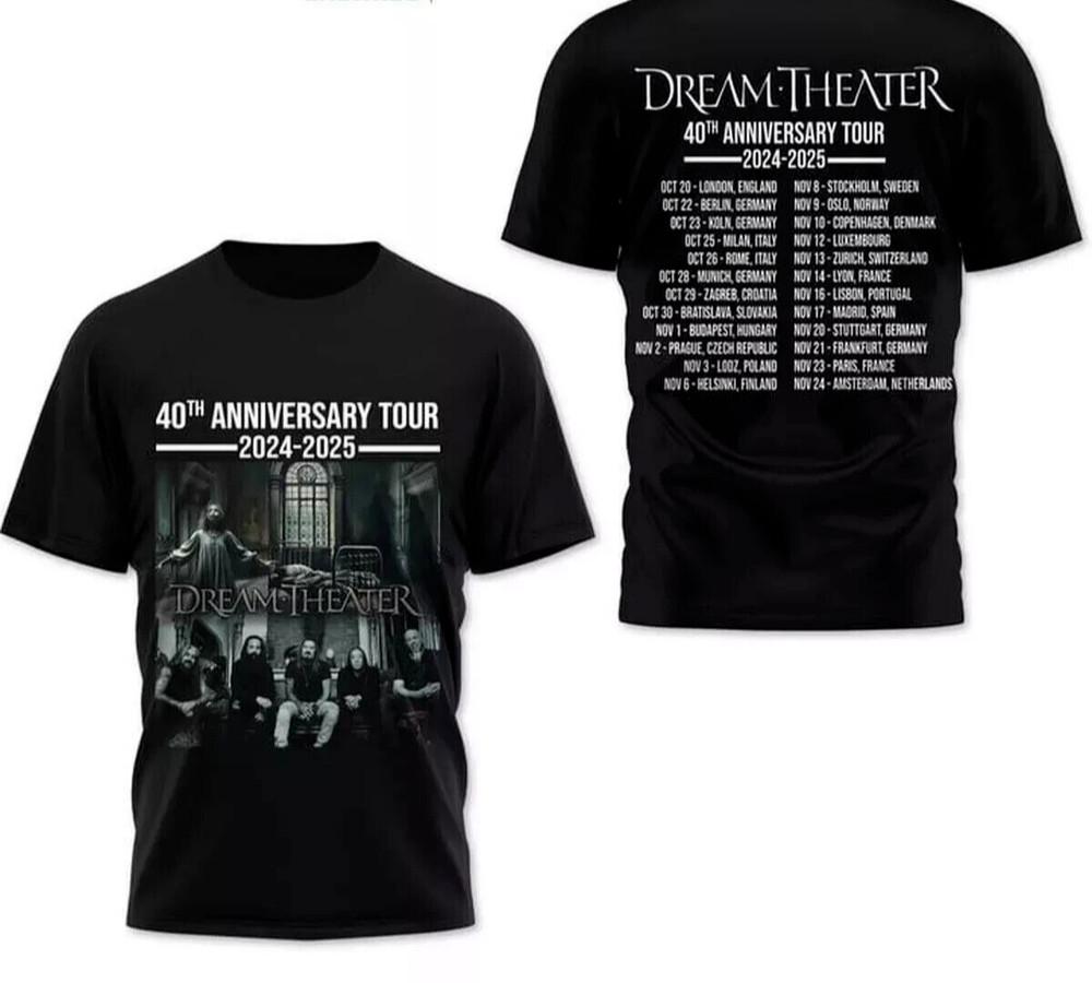 Dream Theater 40th Anniversary Tour 2024-2025 T-Shirt  Gift Fans A137 Unisex T-Shirt XL